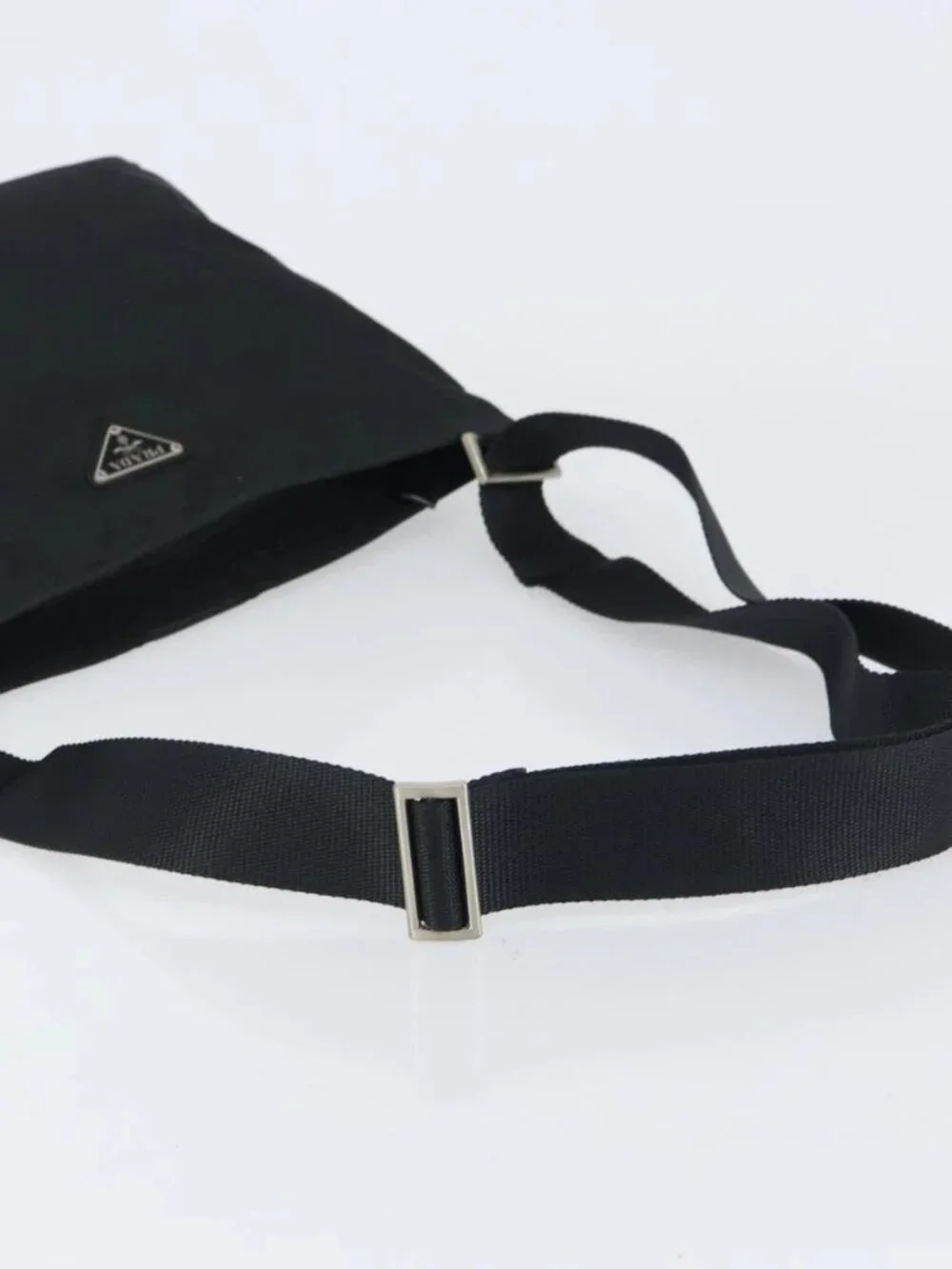 PRADA Shoulder Bag Nylon Black Silver Auth 160714 - Picture 8 of 16